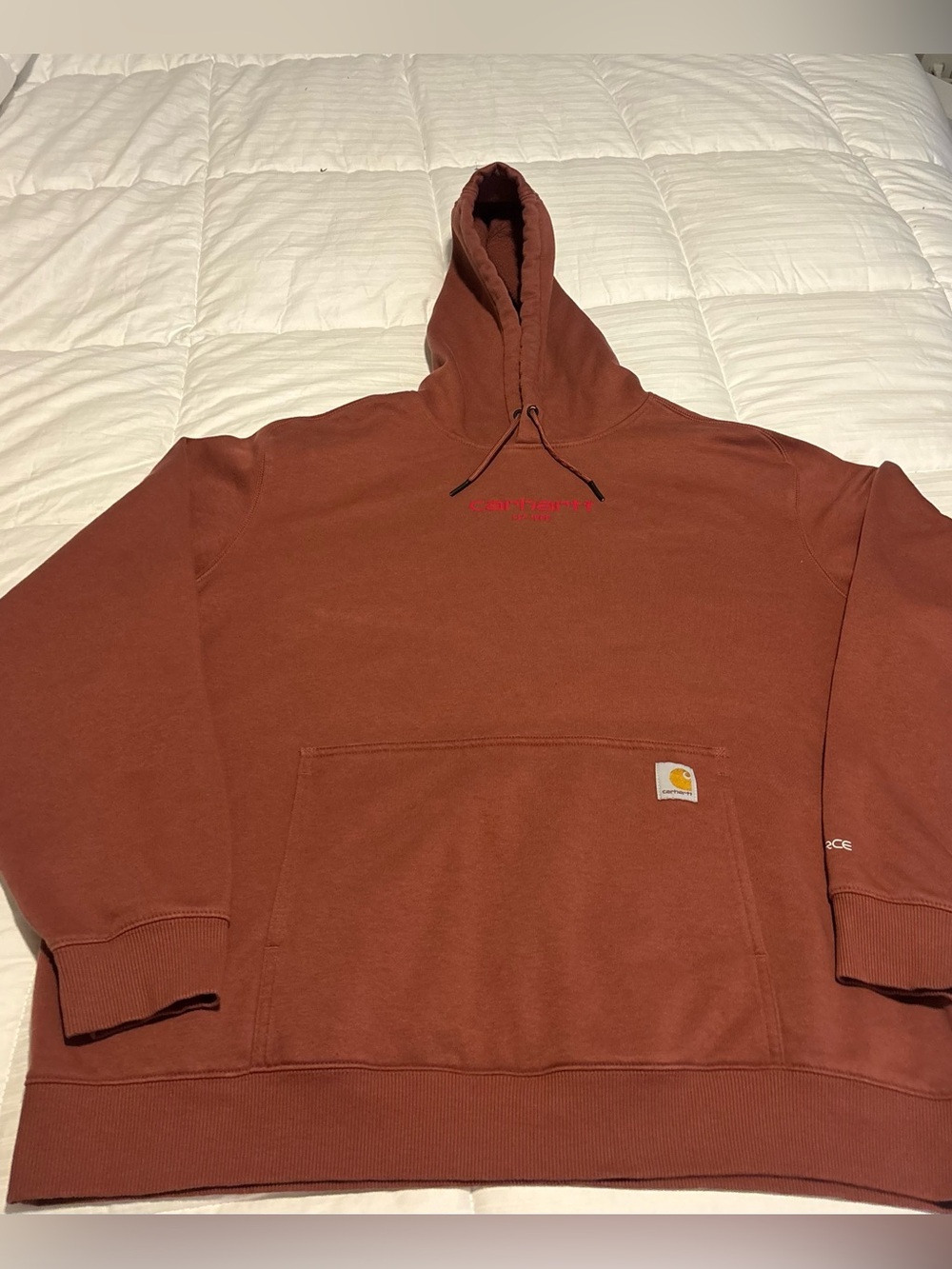 NWOT Carhartt Force Brown Hoodie Size 2XL